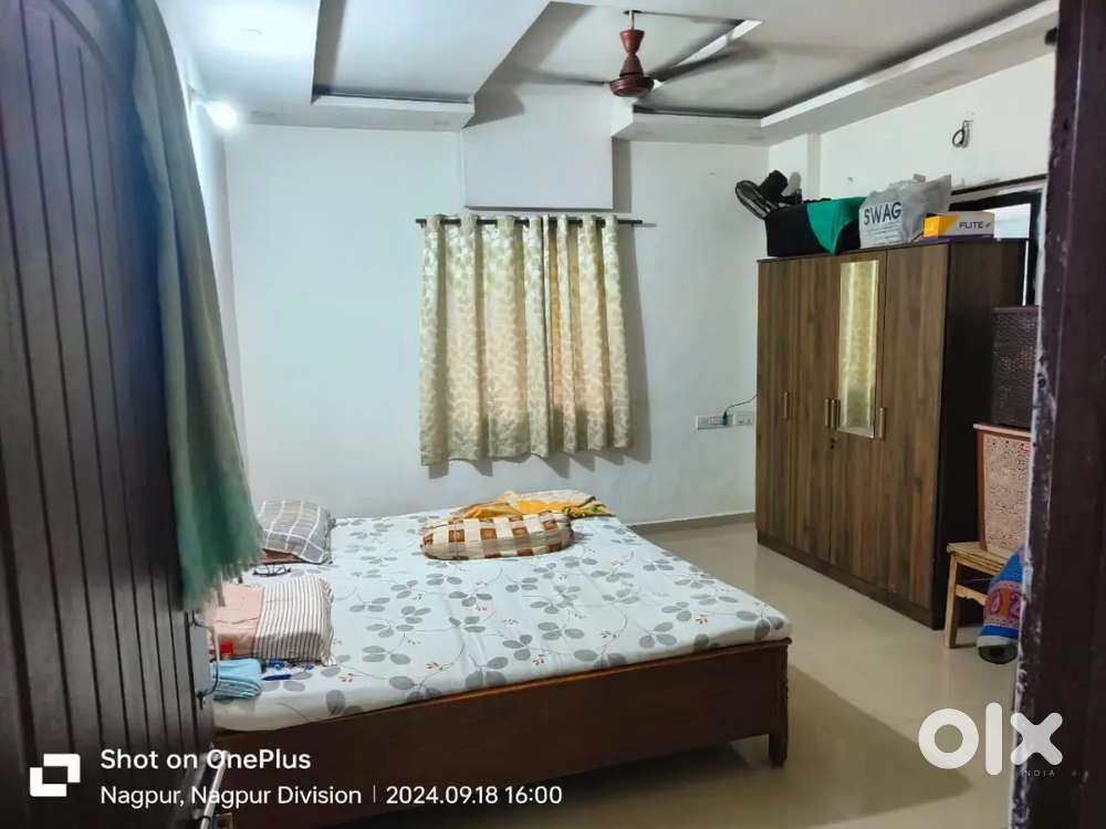 2 bhk house  portion on Rent with Bed & AC