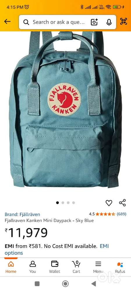 Fjallraven, Kanken Sling Crossbody Shoulder Bag for Everyday brand new