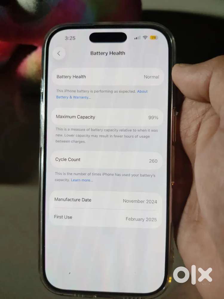 16pro 128gb roseglod clr warranty till Feb 26 condition brand new 99%