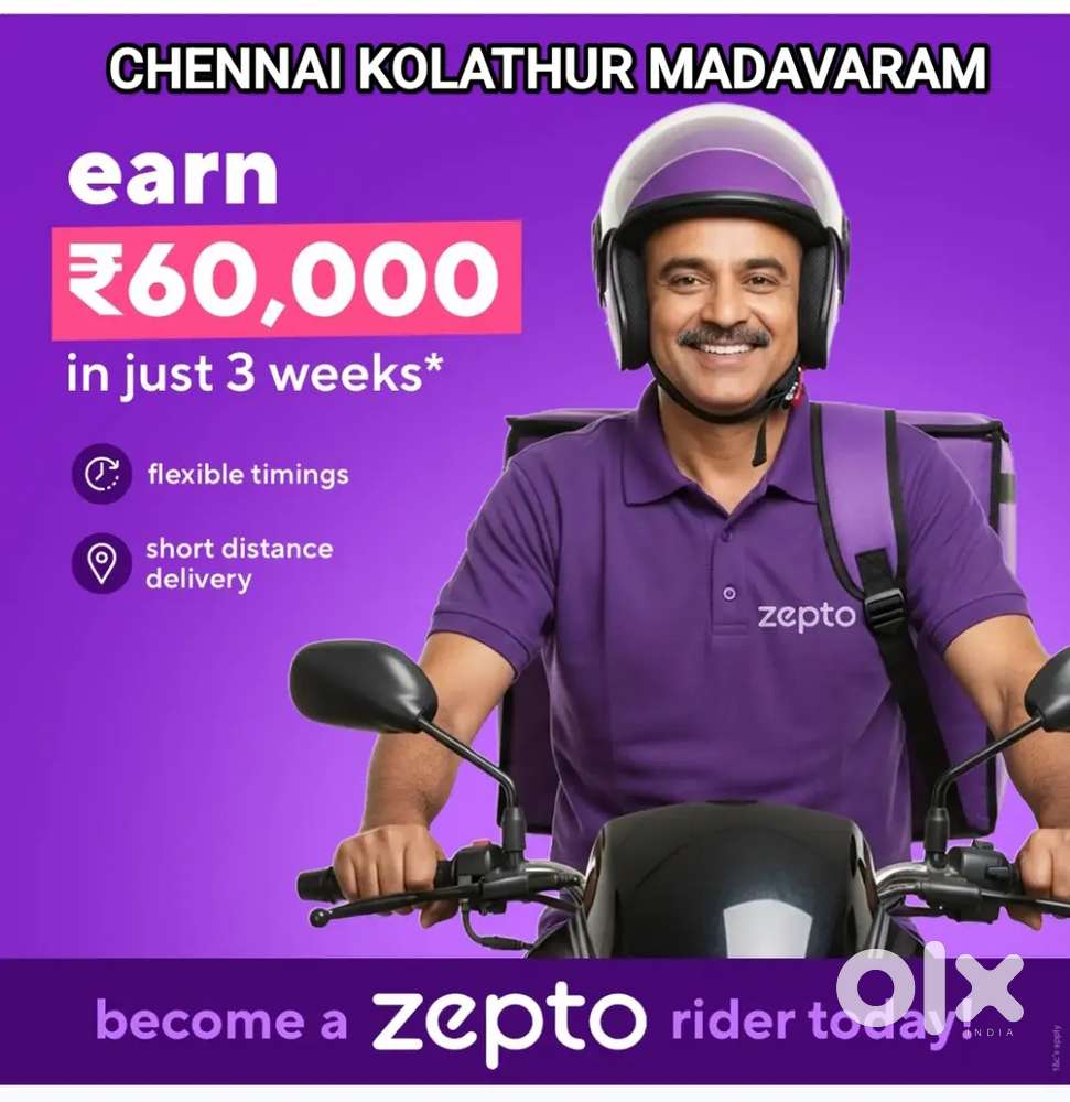 ZEPTO KOLATHUR MADHAVARAM GROCERY DELIVERY WEEKLY 10,000₹ to 18,000₹
