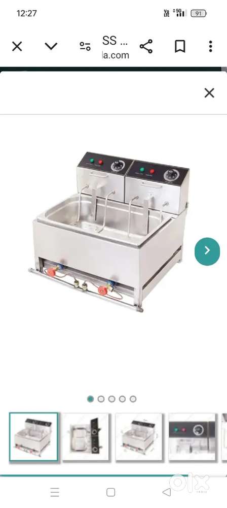 Deep Fryer for commercial use operates both electric and gas