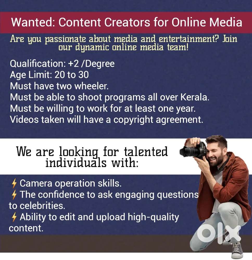 Wanted: Content Creators for Online Media