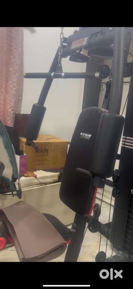 All in one multi station muscle workout gym machine, branded