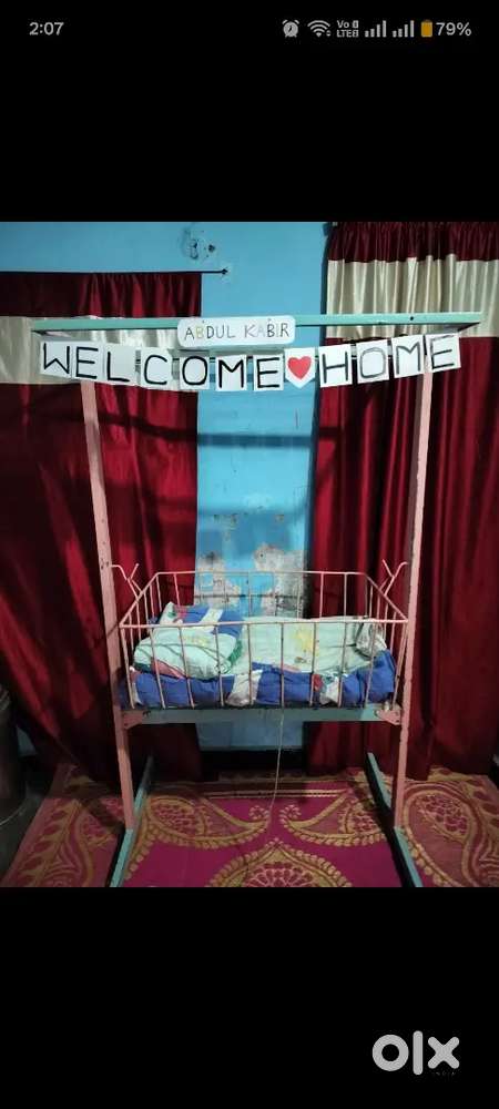 Heavy Duty Iron Jhula (Cradle) for Baby-strong,Durable (DIY – 6 Parts)