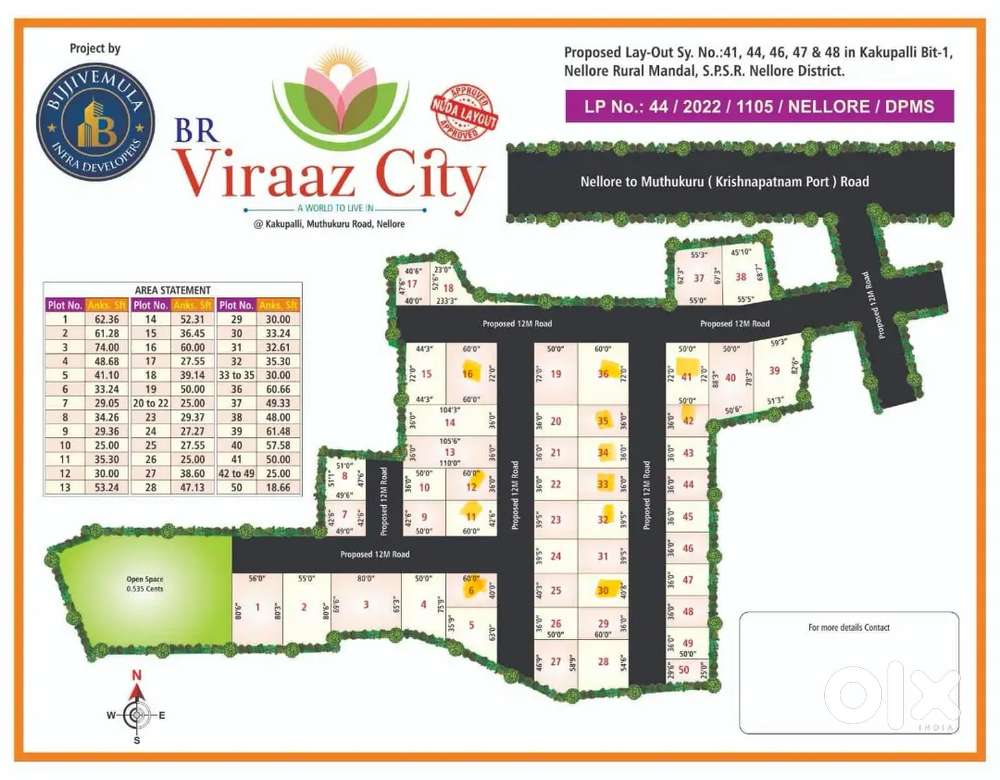 JES, PROPERTIES NELLORE OPEN PLOTS