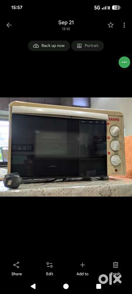 OTG oven sanyo brand