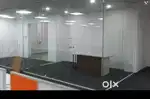 Refurbished glass partition work. Glass partition