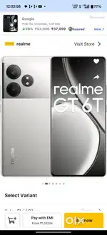 Realme gt 6t new brand super phone .8.  256