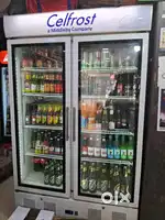 Double door front display fridge