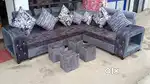 New luxury neem wood 5 seater L safe sofa at factory price