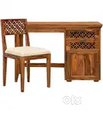 Seedham wood study table and chair