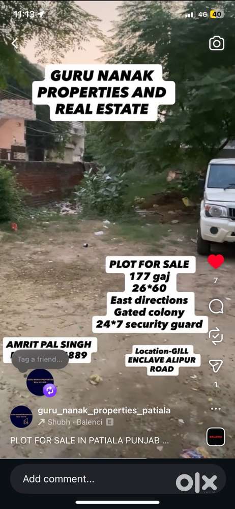 Plot for sale at Guru nanak property
