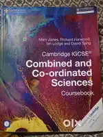 Unused Cambridge IGCSE coordinated sciences coursebook (textbook)
