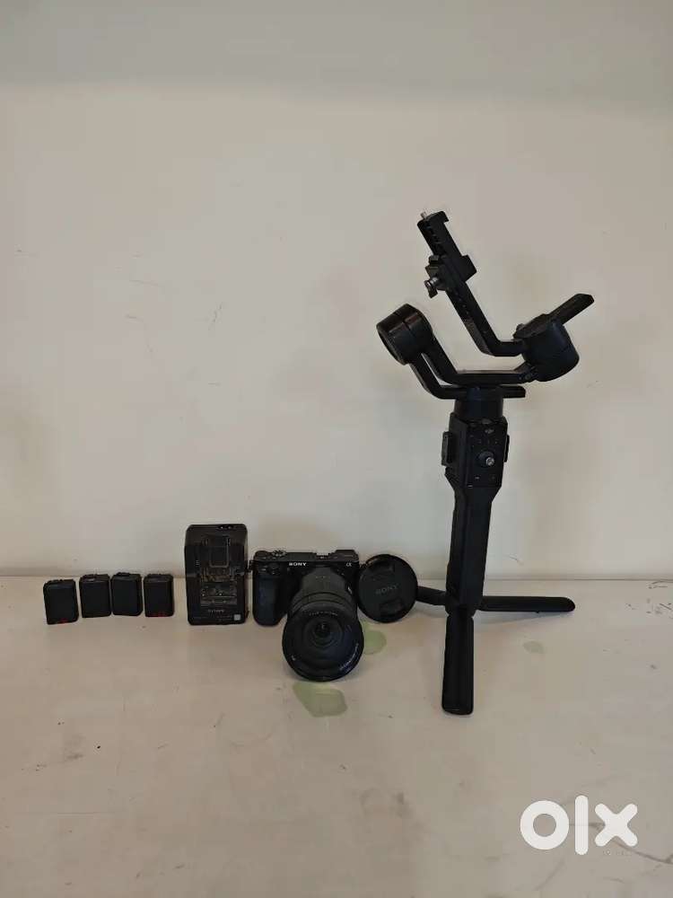 Sony alpha 6500 and 18-105mm  lens and DJI SC Gimble