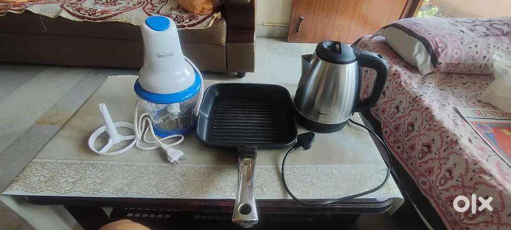 Electric Kettle+ Pigeon 3layer Frying pan+ Unichef Juicer