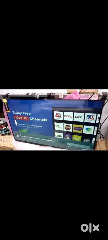 40 inch smart android led tv with 600 live channel free voice remote