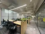 70 seats with 3 cabin fully furnished office space on rent