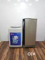 Godrej 192 ltrs base model single door refrigerator and washing machin