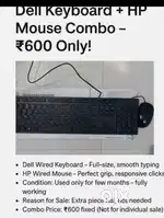 Dell Keyboard and HP Mouse