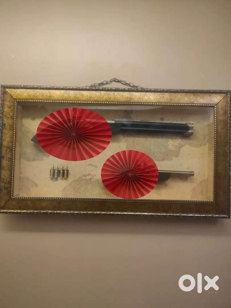 Antique vintage gun frame