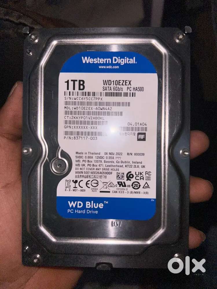 WD 1 TB Hard Drive