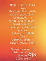 Tele sales manager