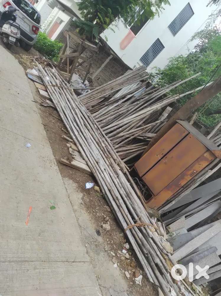 building centering, Bans, balli, bhadha, teen, rassi