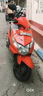 Honda dio glossy red