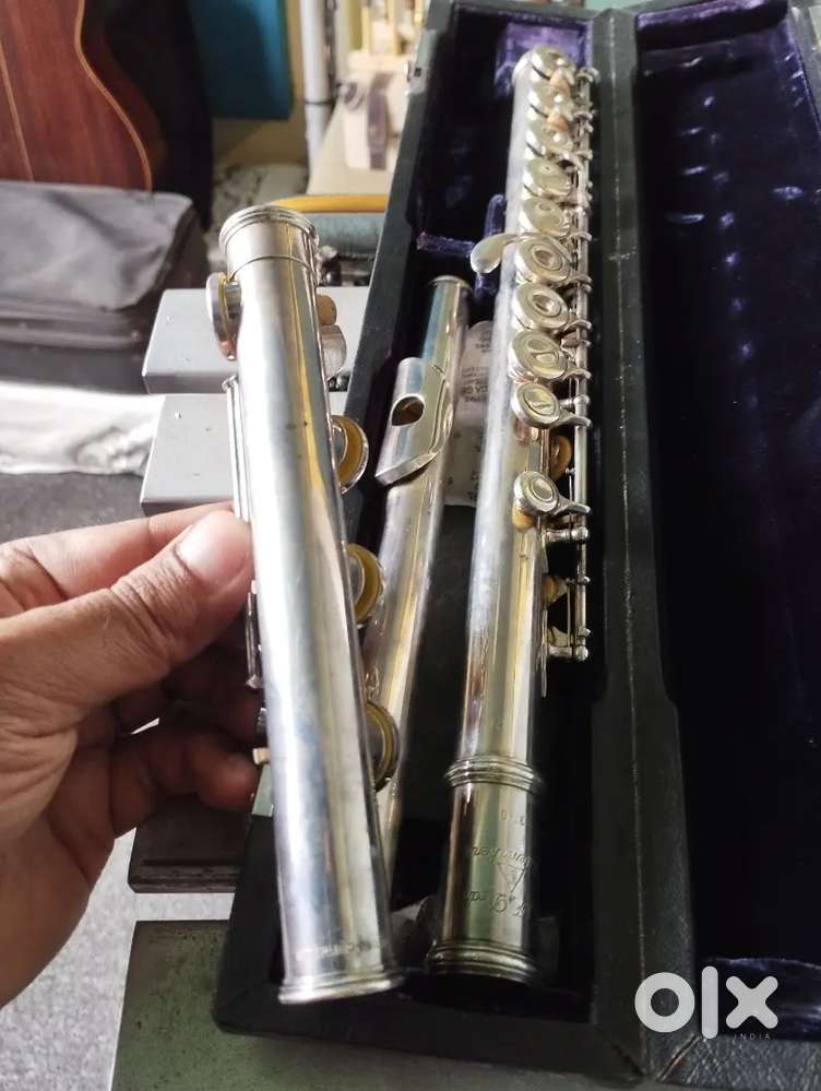 Sterling silver pro open hole low B concert flute EF Dean Flutemakers
