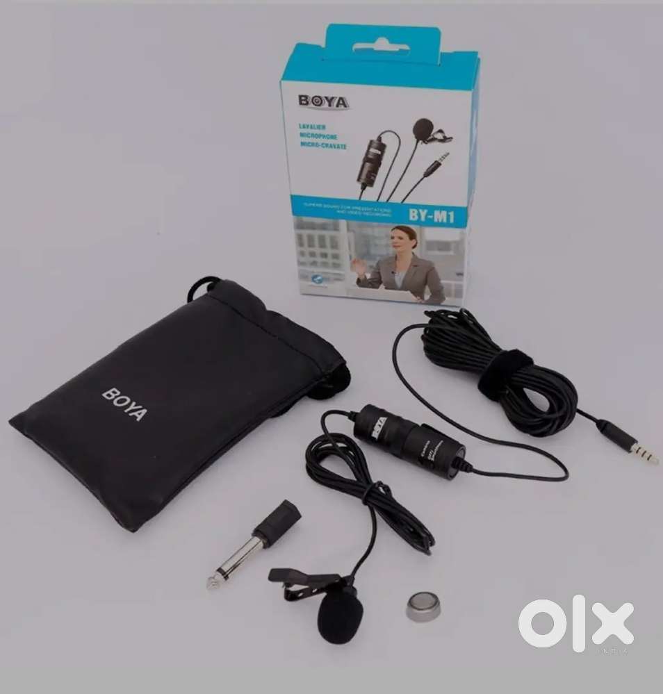 Boya Mic Omnidirectional Lavalier Condenser Microphone with 20ft