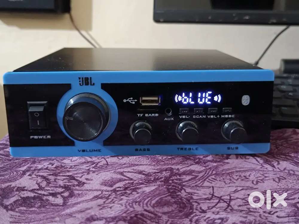 Stereo Amplifier With Custom Acrylic Front Panel