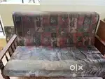 Maroon sofa