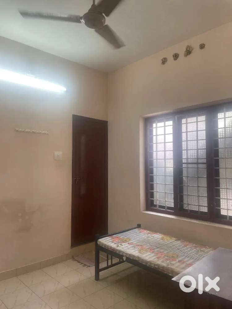 Semi furnished single room bath attached for rent near kakkanad