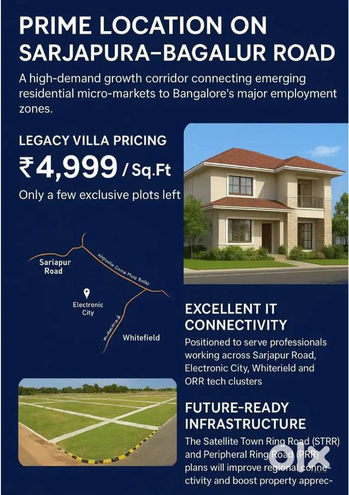 1500 Sq.ft Villa Plot in Prime Location  BMRDA Approved  Bangalore”