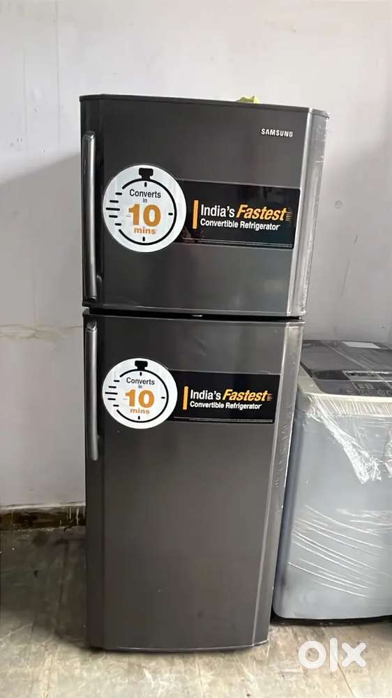 Double door fridge with warranty and good condition