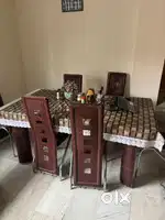 dining table with glass top