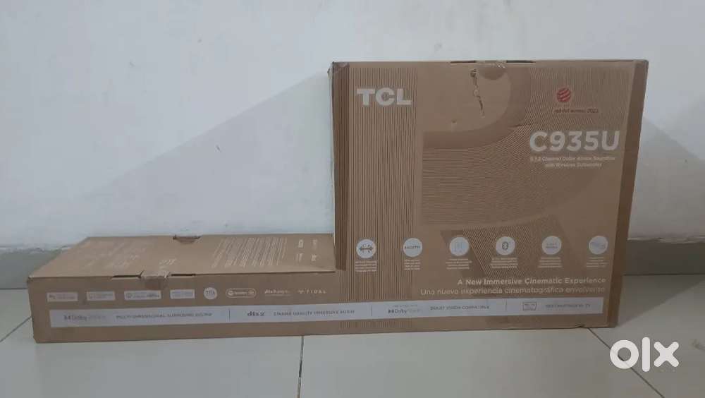 Seal Box TCL-C935U 5.1.2 Dolby Atmos Soundbar with wireless subwoofer
