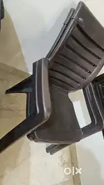 2 Nilkamal plastic chair for Living room with Arm in new condition