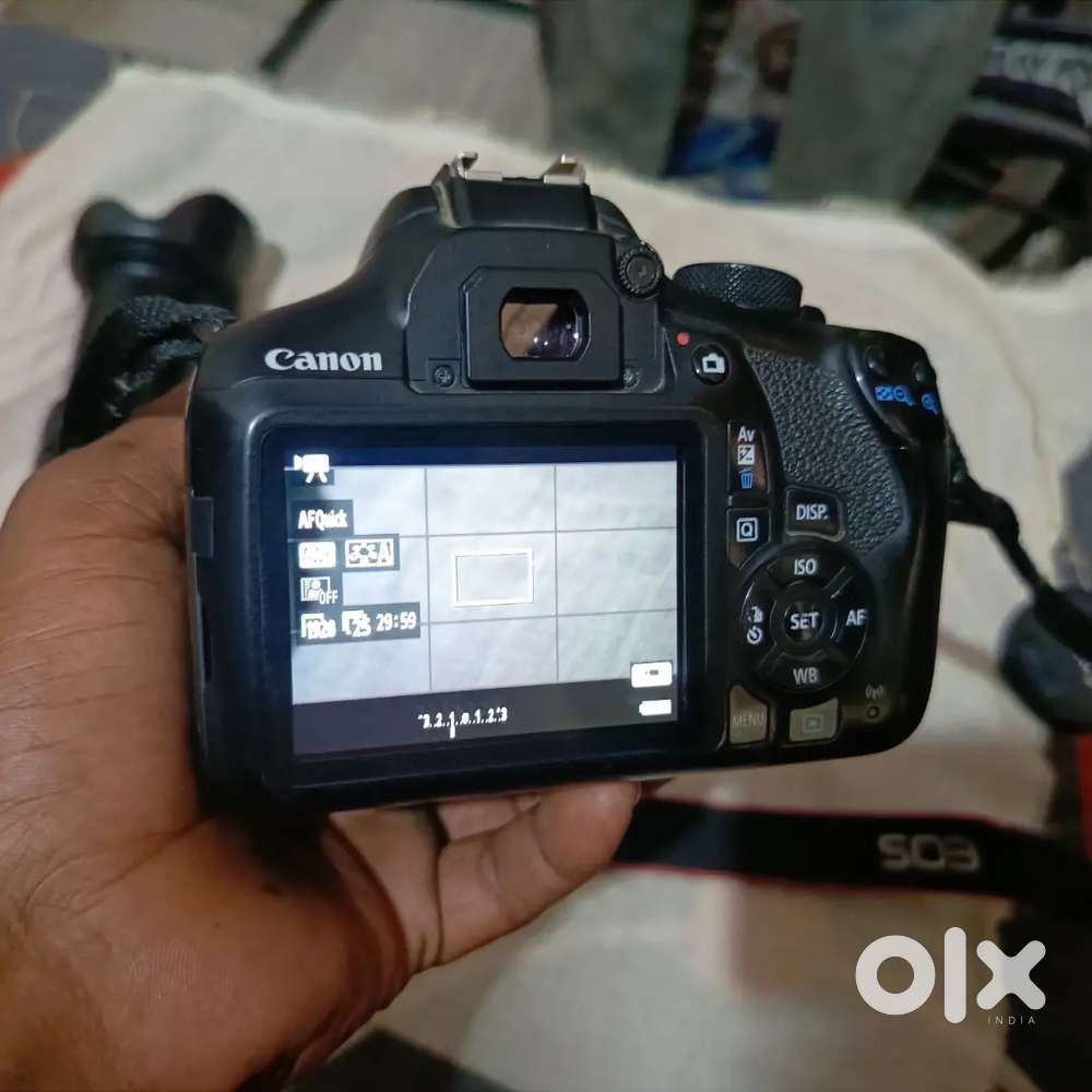 Canon EOS 1300d DSLR camera and 18-55mm &55-250mm zoom lens