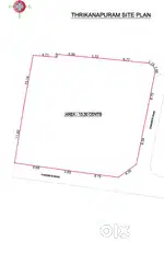 13.6 cent plot at Thrikanapuram, Nemom, Thiruvananthapuram