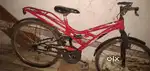 Hero Cycle with-out Gear red Colour 2 year old,  With seat suspension