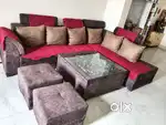 Full size, L shape sofa.