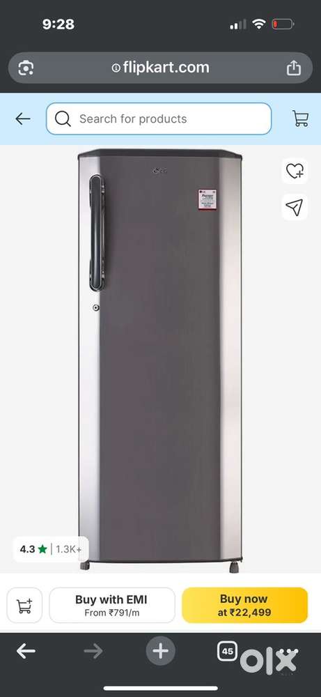 Brand new LG refrigrator 260 litre. Packed in carton box as purchased
