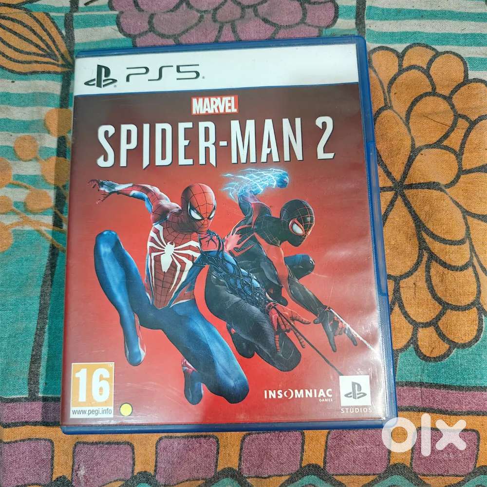 SpiderMan 2, God Of War Ragnarok & GTA 5 Games Disc For PS5