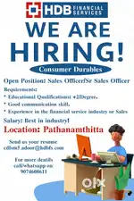Sales Officer / Sr Sales Officer (Pathanamthitta & Thiruvalla)