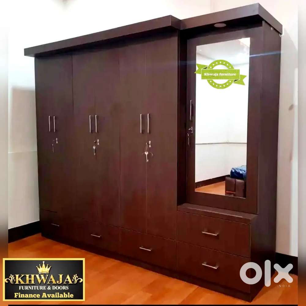 Khwaja furniture. Luxury wardrobe. Bajaj finance available.