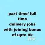 Immediately joining for delivery partners