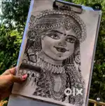 Representing hindus culture by beautiful imaginary of gods painting...