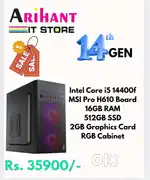 NEW CPU / i5 14th Gen / 3 Year Warranty