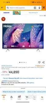 Ihave a haier 2 LED 55inch without unboxing plz contact genuine buyer
